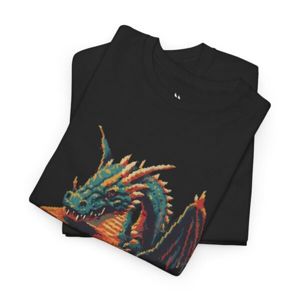 Pixelated Dragon Graphic Tee - Image 2