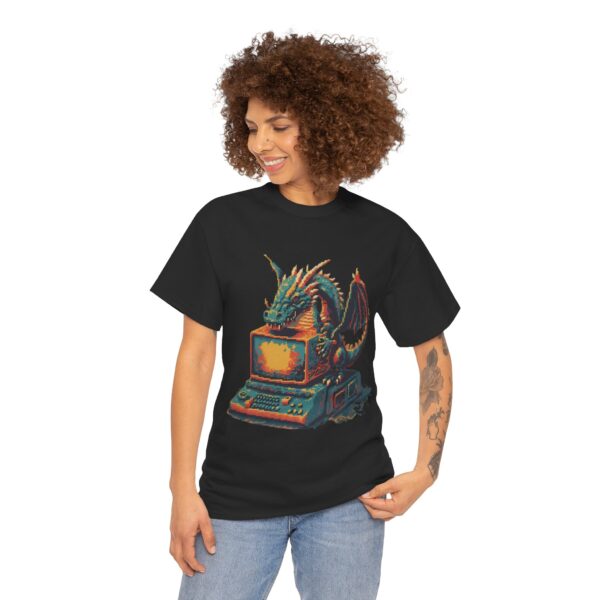 Pixelated Dragon Graphic Tee - Image 6