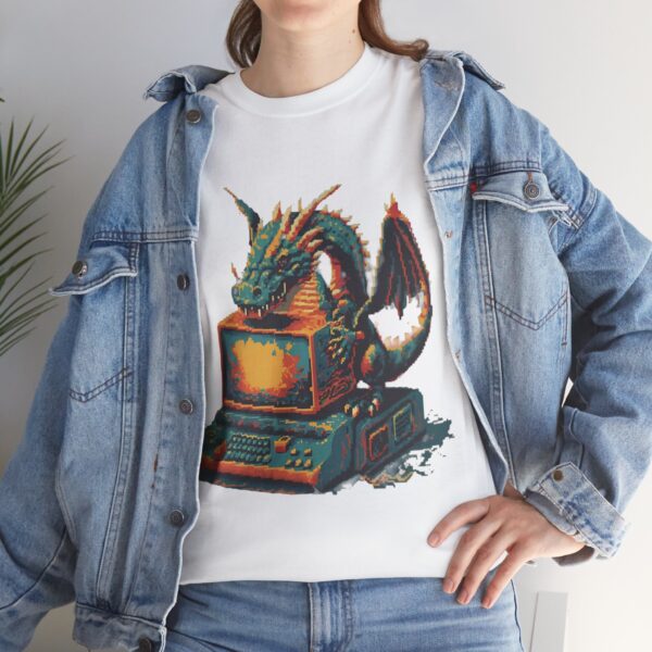 Pixelated Dragon Graphic Tee - Image 45
