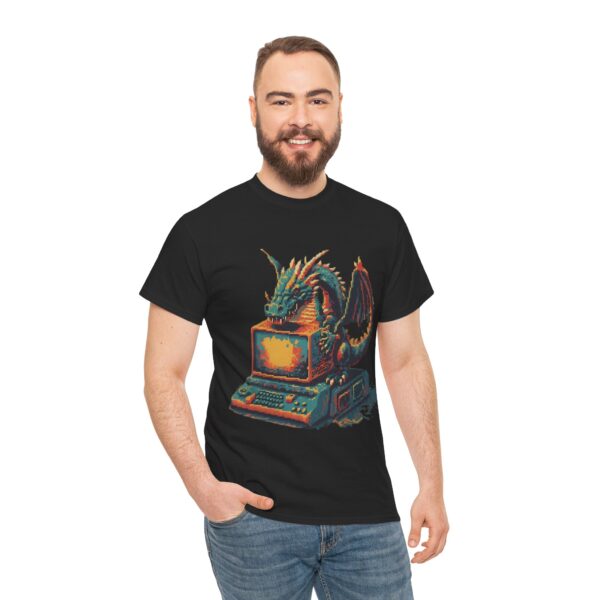 Pixelated Dragon Graphic Tee - Image 8