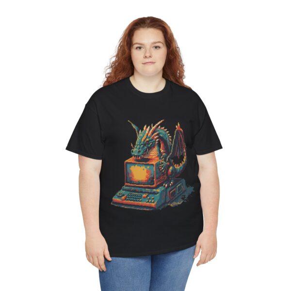 Pixelated Dragon Graphic Tee - Image 10