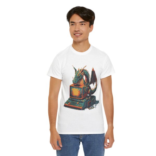 Pixelated Dragon Graphic Tee - Image 43
